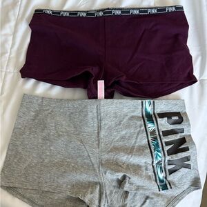 Victoria's Secret PINK Boyshorts Set - Purple and Gray